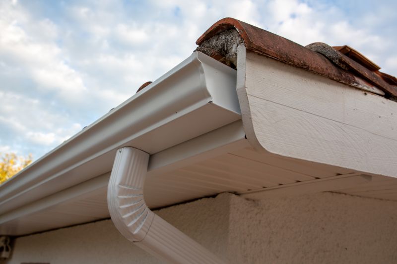 Gutter System on Roof Edge